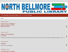 Tablet Screenshot of northbellmorelibrary.org